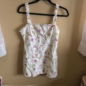 Floral Cotton Mini Dress